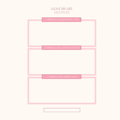 The I Love My Life Digital Self - Love Journal (Instant Download)