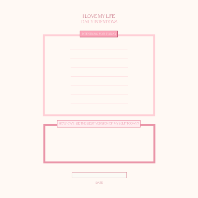 The I Love My Life Digital Self - Love Journal (Instant Download)